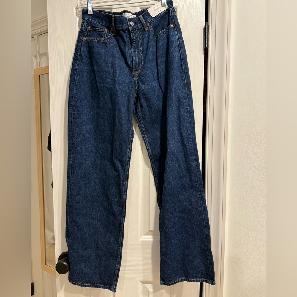 NWT Abercrombie & Fitch High Rise Loose Jeans 27 R - Picture 9 of 13